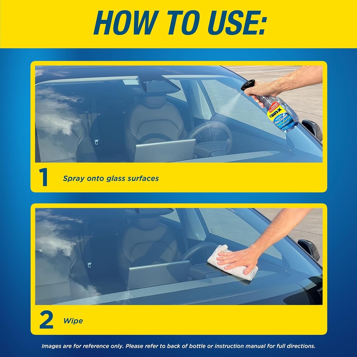 RainX 23 Oz Automotive Glass Cleaner Concentrated Streak-Free Interior Exterior