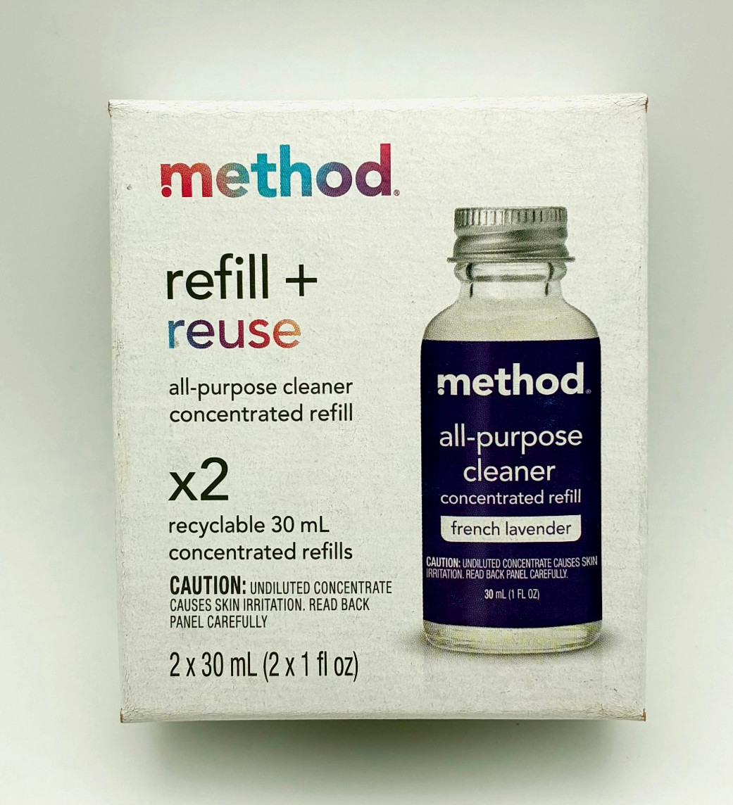 Method French Lavender Concentrated All Purpose Cleaner Refill – 1 oz bottles x2