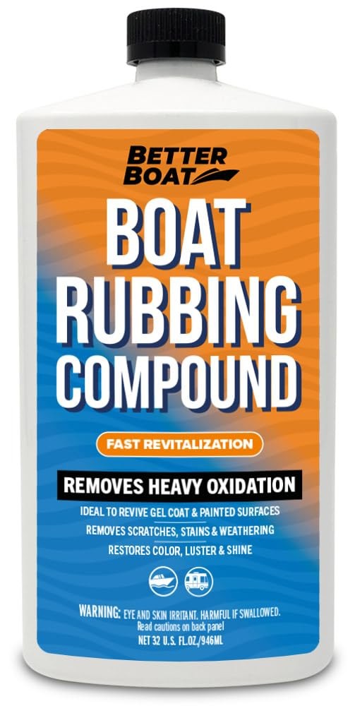 Marine Rubbing Compound, Fiberglass Buffing and Scratch Remover, Gelcoat Poli…
