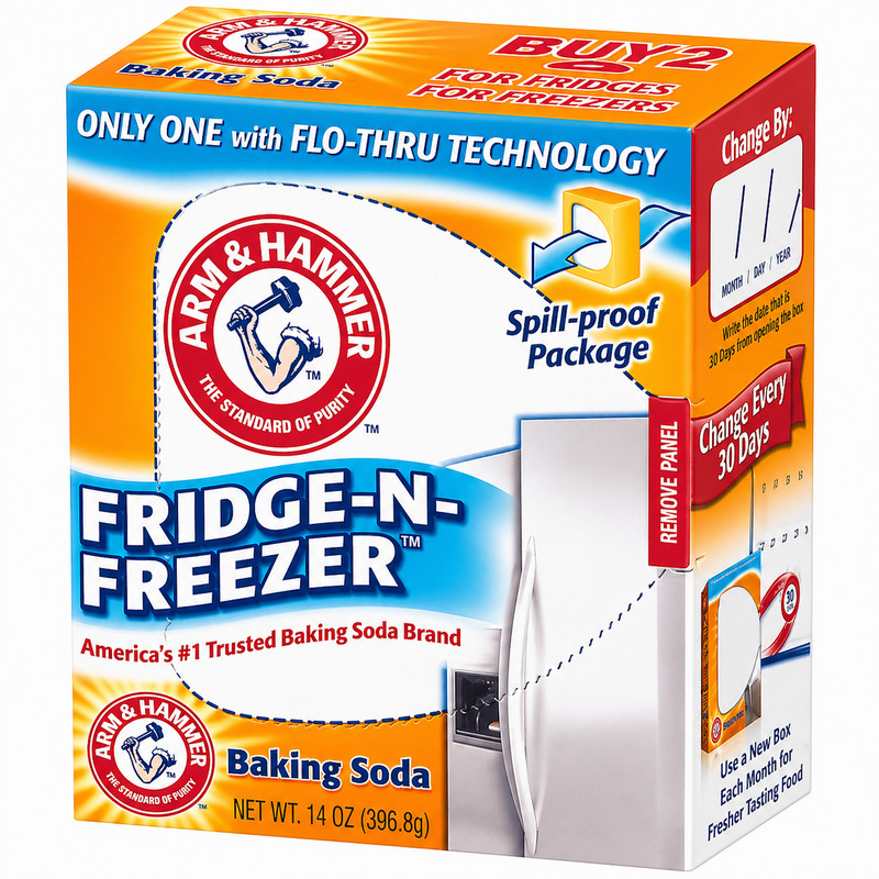 Arm & Hammer Fridge-N-Freezer Baking Soda 14 oz Odor Absorber