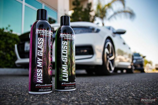 windshield window glass cleaner renegade kiss my glass streak free car truck new