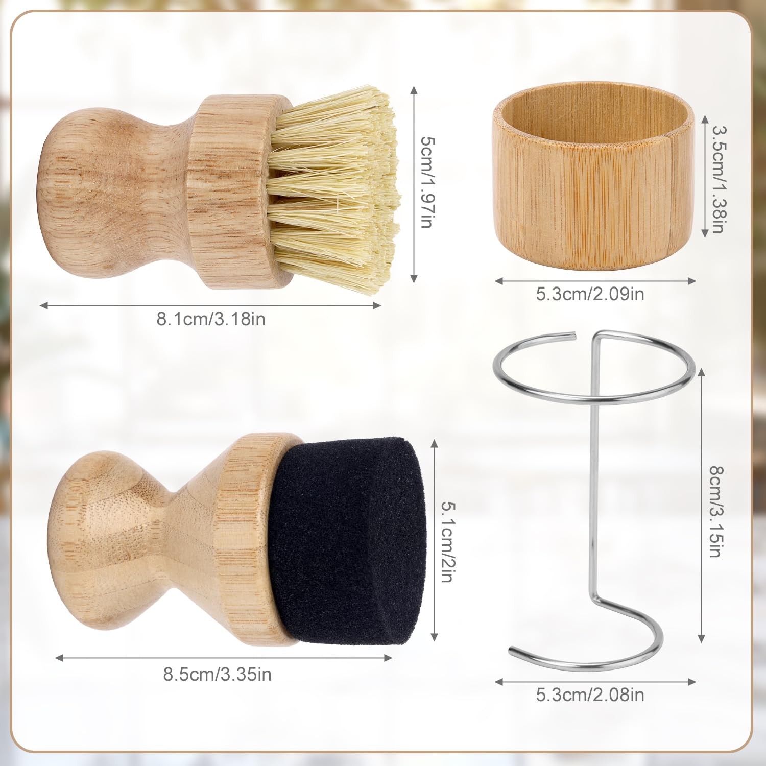 Cutting Board Oil Wax Applicator and Scrub Brush, Butcher Block Wax Applicato…