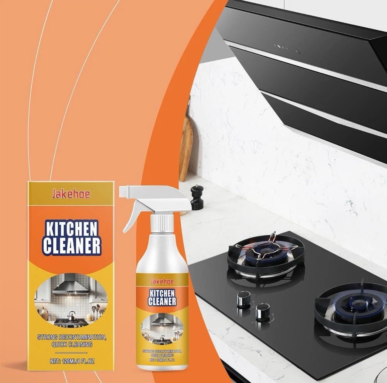 Degreaser Cleaner Heavy Duty, Kitchen Cleaner, All Purpose Stain Removal Cleaner