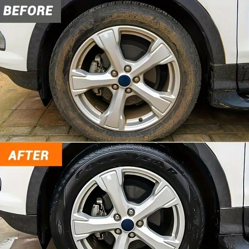 Car Tire Wax Restorer, Back to Black Gloss, Crystal Clear Shine Polish