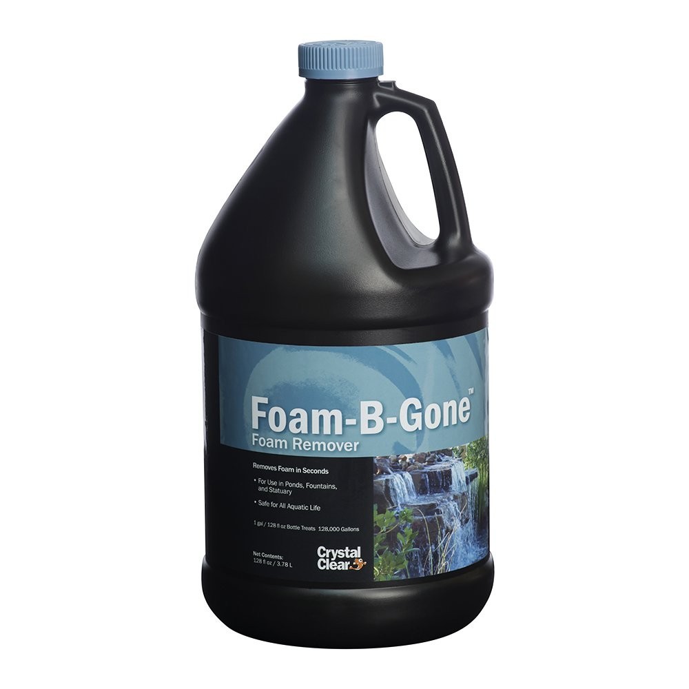 Pond Foam Remover – 1 Gallon, Treats Up to 128,000 Gallons, Crystal Clear Water