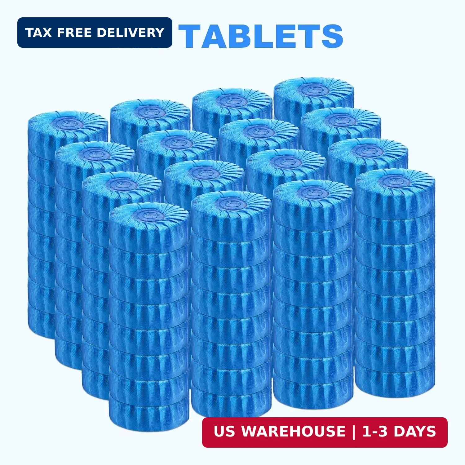 CHMI 100 Pack Toilet Bowl Cleaner Tablets, Long-lasting Bathroom Toilet Tank Cle