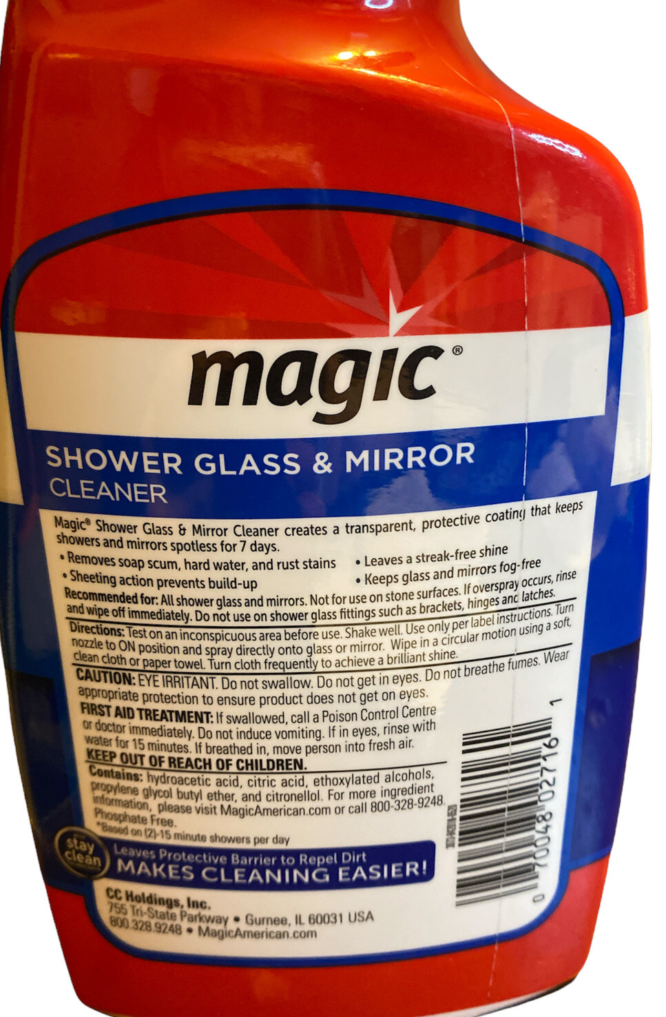 Magic Shower Glass & Mirror Cleaner, 28 Fluid Ounce