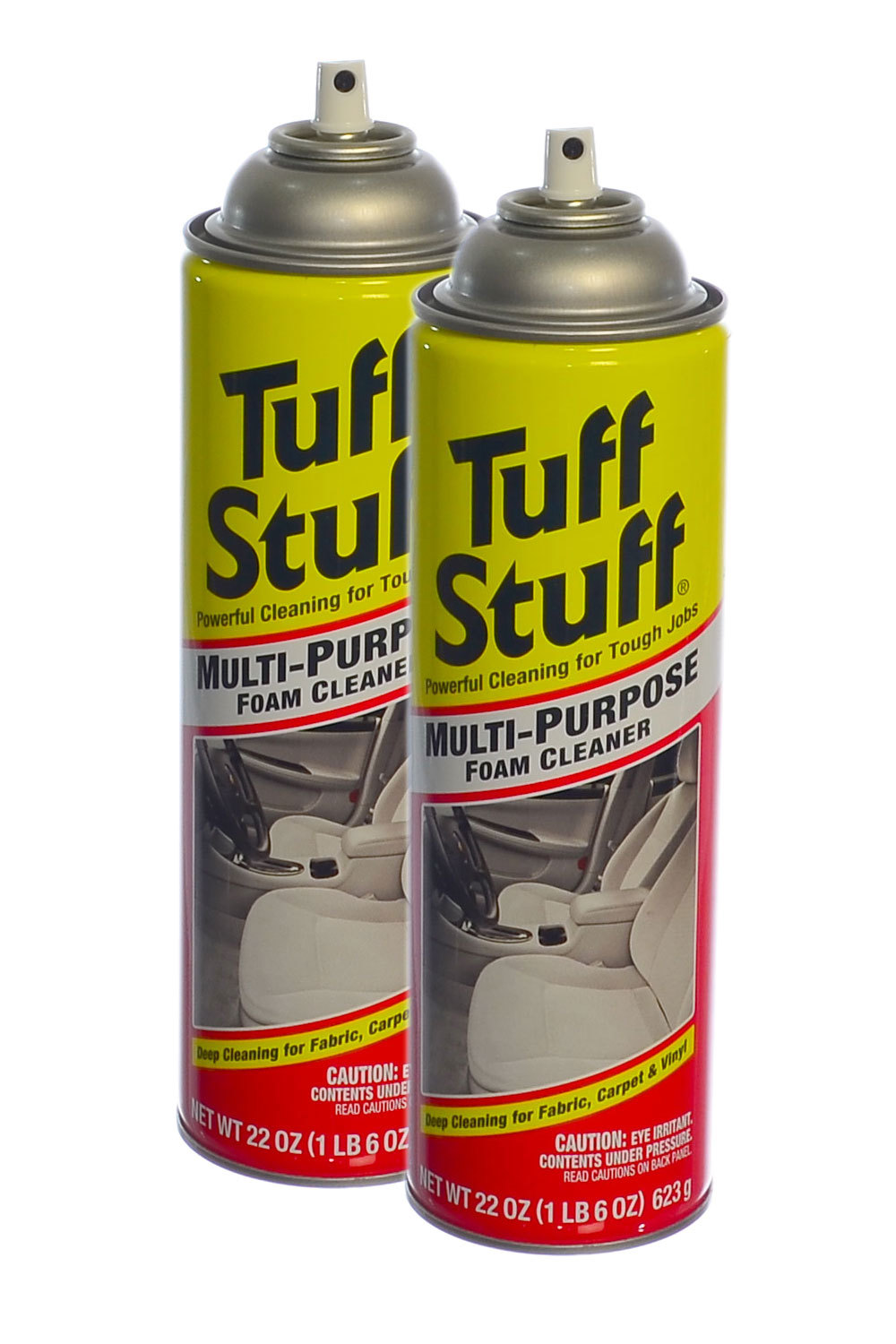 Tuff Stuff Multi Purpose Foam Cleaner for Deep Cleaning of Car Interior – 2 Pack