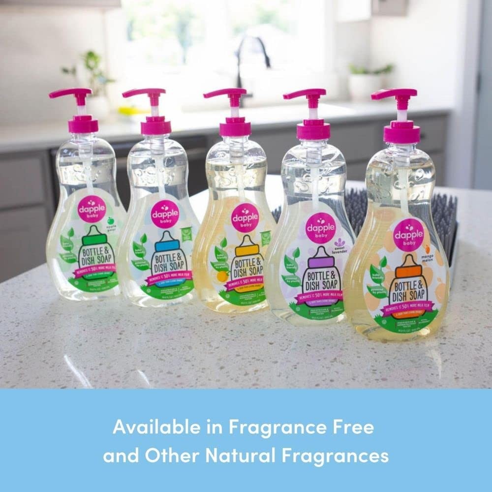 Dapple Baby Bottle Soap, Hypoallergenic Dish Soap for Baby Bottles, Powered b…