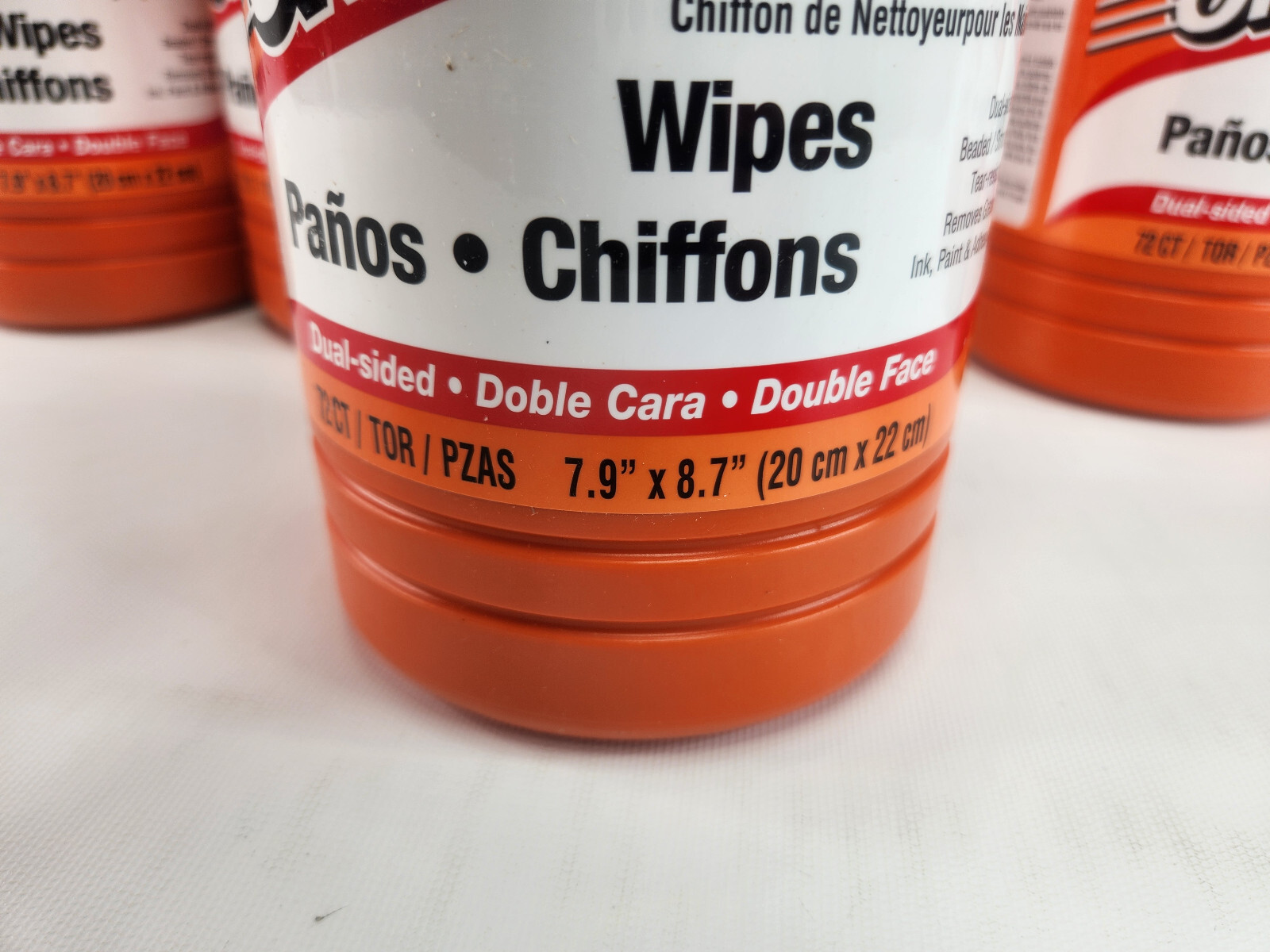 6 Pack Fast Orange Wipe’s – 72 Count Each Canister – Permatex 25051-6PK