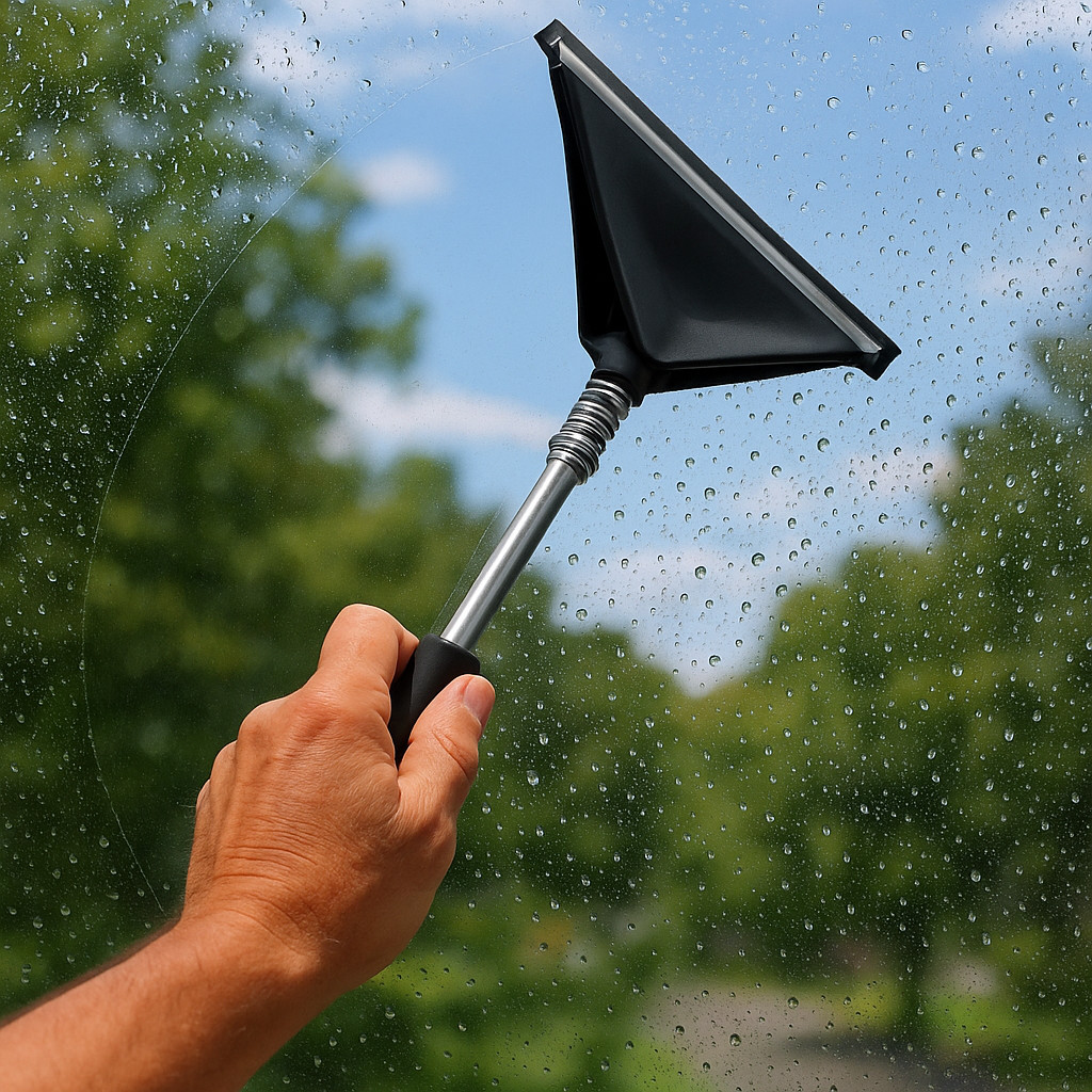 Extendable Telescopic 39 Inch Bathroom Window Shower Squeegee Long Reach