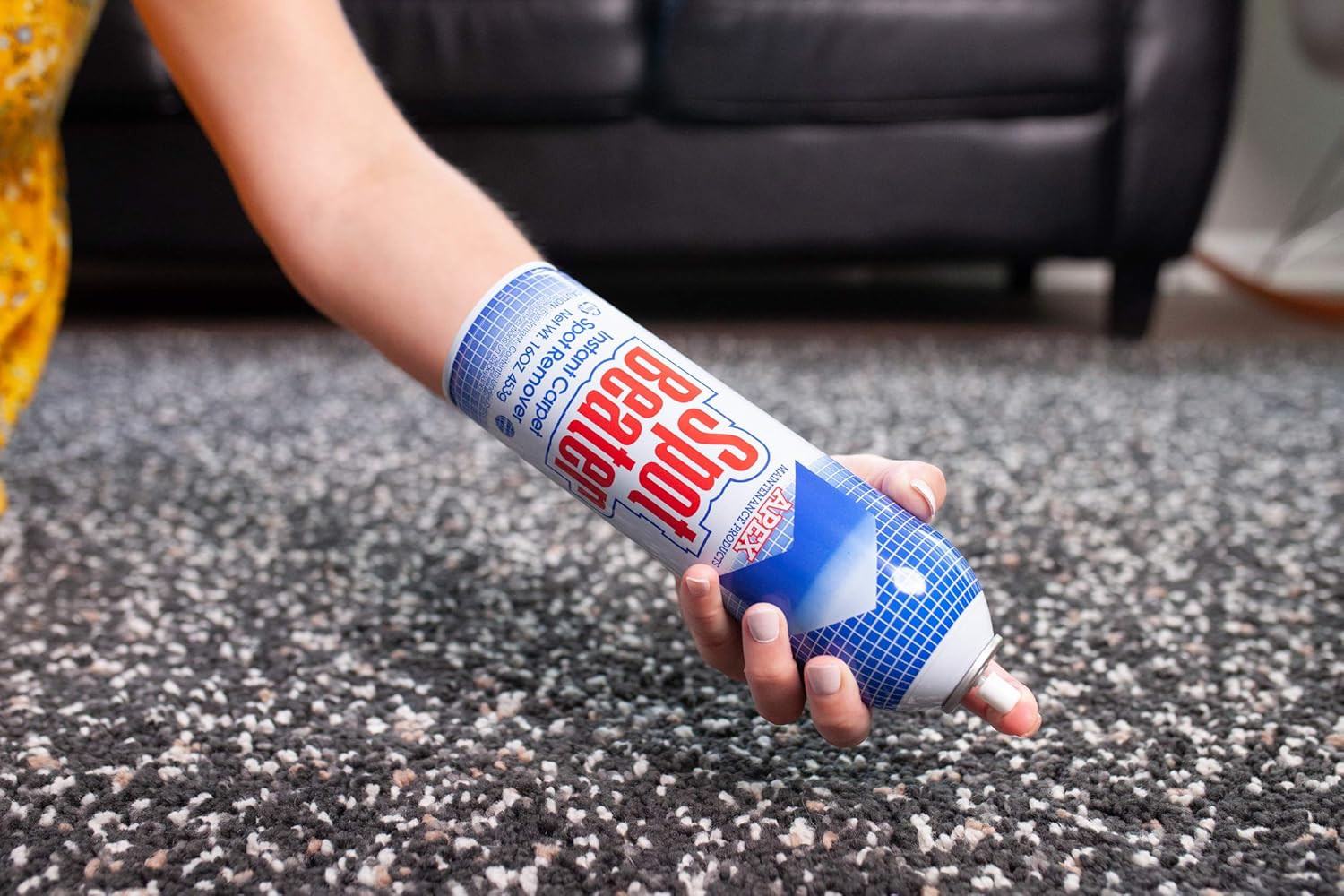 Instant Carpet Spot Remover for Fresh, Old & Stubborn Stains Such as Oil, Grease