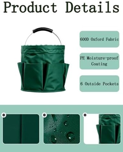 Cleaning Caddy with Handle, Cleaning Products Organiser, Foldable Storage Bas…