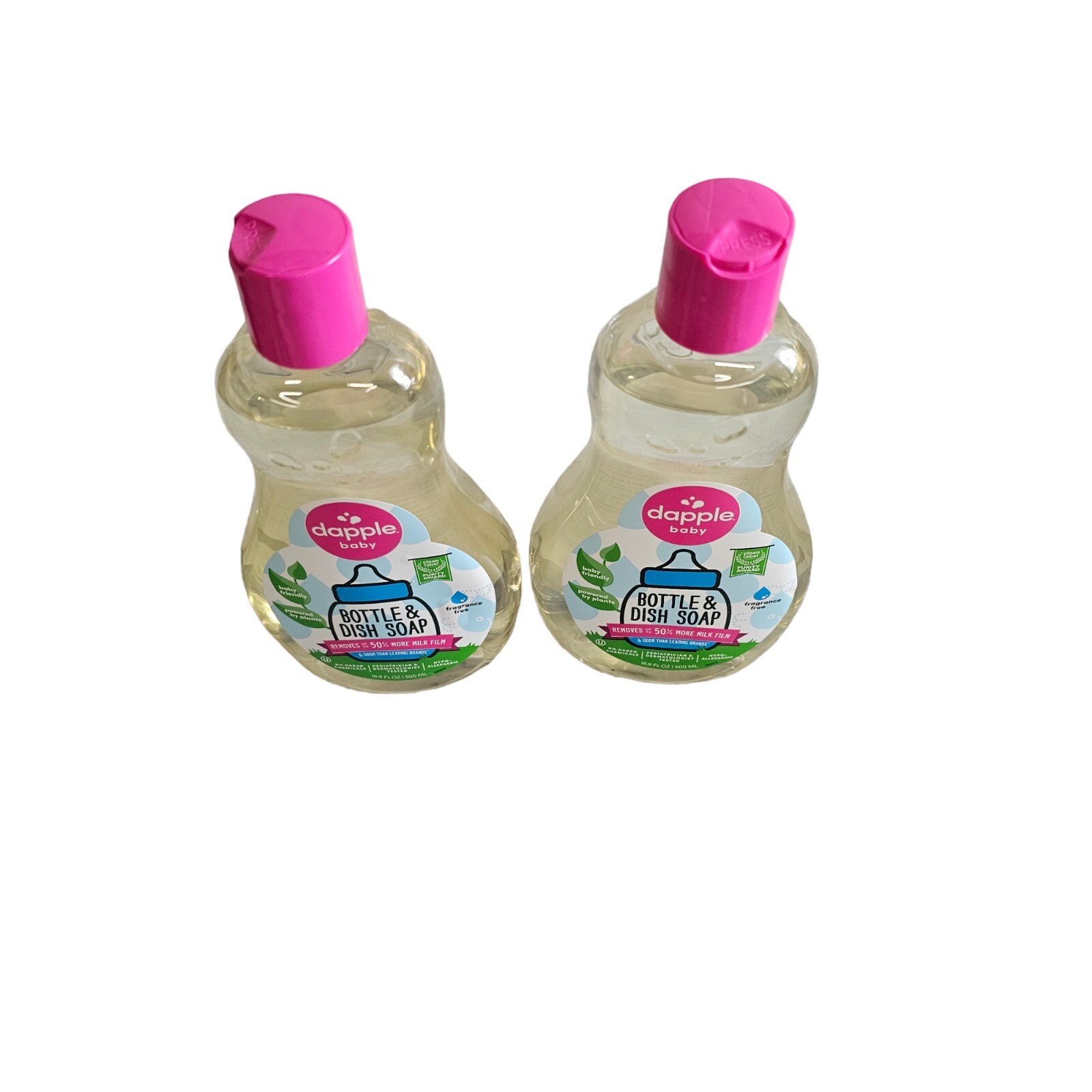 2 Dapple 16.9 FL Oz Baby Bottle and Dish Liquid Fragrance