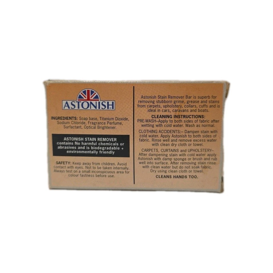 VTG Astonish Stain Remover Bar Clothes Laundry Carpets 2.5oz