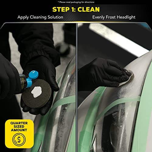 Meguiar’s Two Step Car Headlight Restoration Kit, 2- Step Headlight Kit