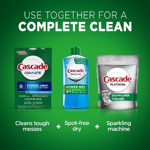 Cascade Fresh Scent Powder Dishwasher Detergent 75oz Phosphate Free Multi
