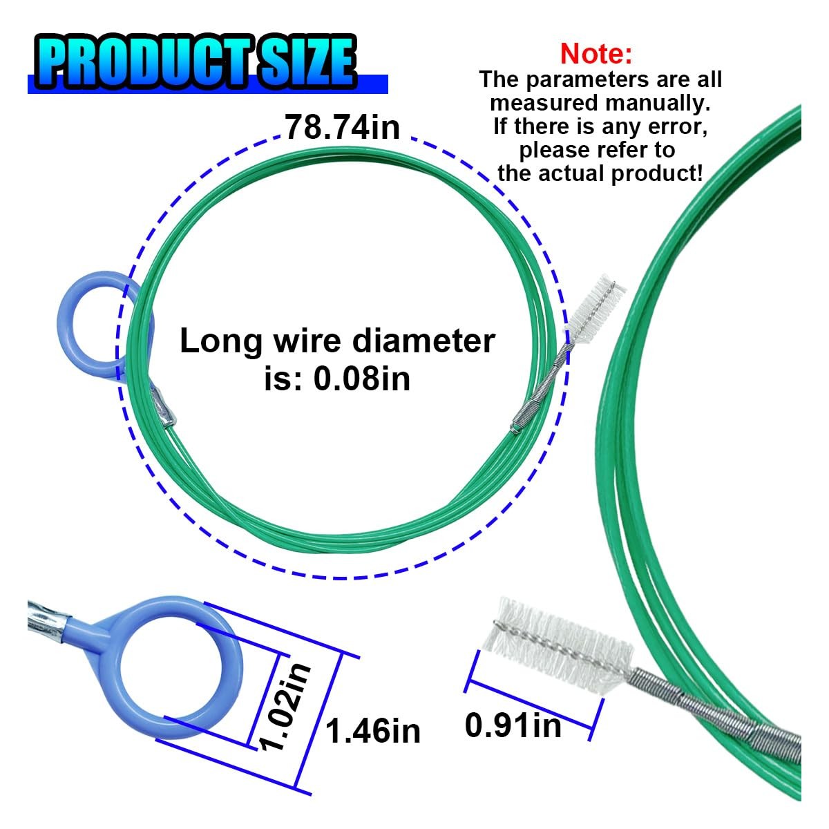 Auto Sunroof Drain Cleaning Tool Flexible Tube Cleaning Brush for Car Sunroof