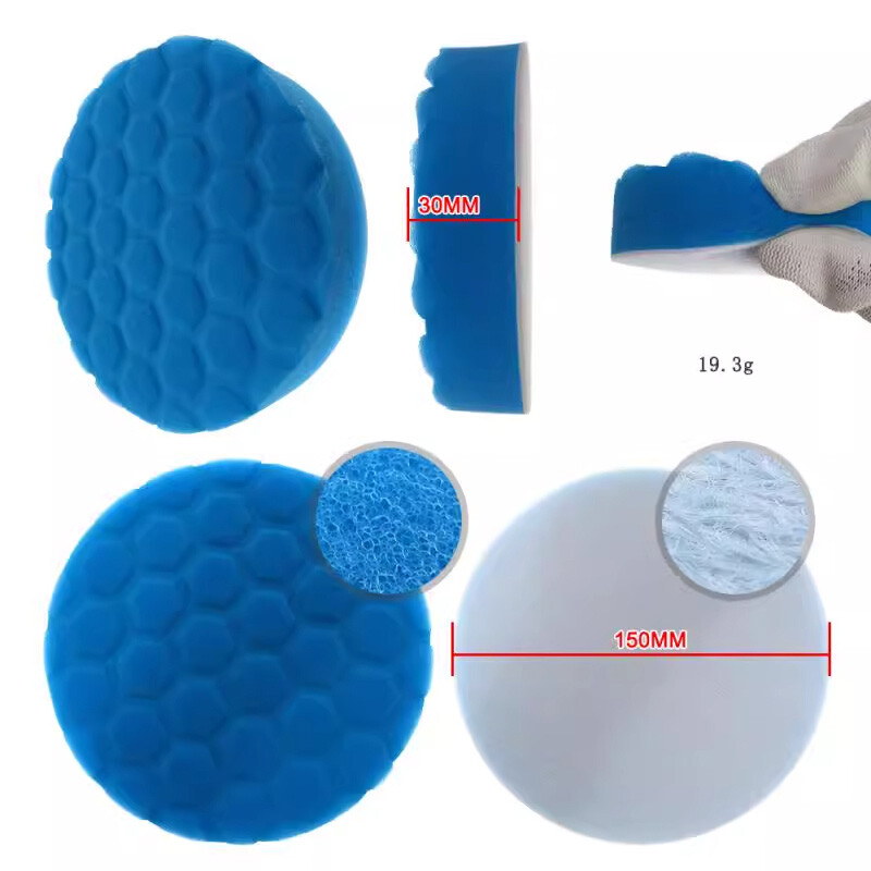 5PCS 6″ 150mm Buffing Waxing Polishing Sponge Pads Kit For Car Polisher Drill