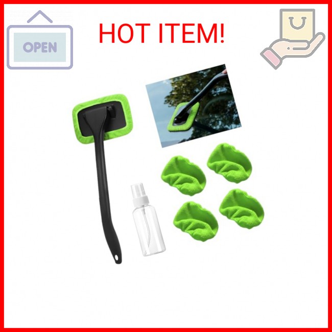 Ywdiml Car Windshield Cleaning Tool, Microfiber Vehicle Window Cleaner with 5 Wa
