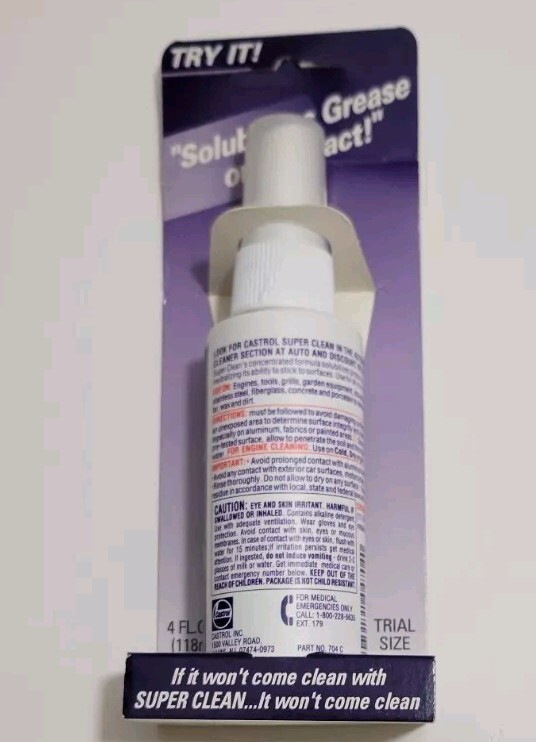 Castrol Super Clean That Purple Stuff Tough Task Cleaner/Degreaser 4 oz
