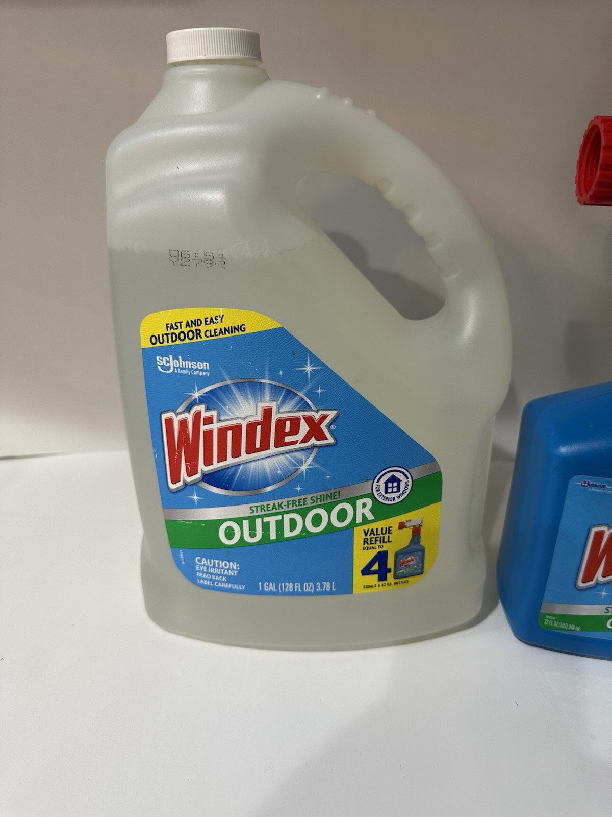 128 oz. Windex Glass Cleaner Refill & 32 oz. Windex Outdoor Sprayer Blue Bottle!