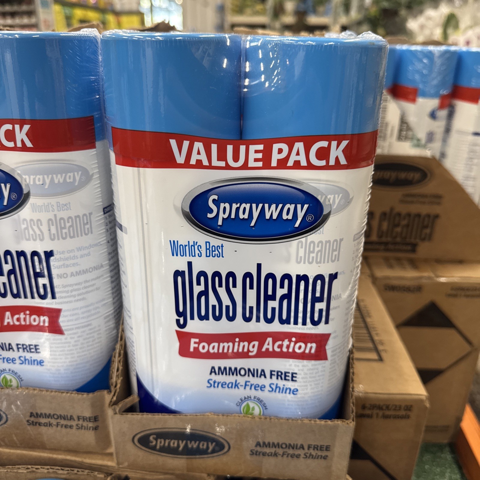 Sprayway Glass Shine Cleaner, 23oz Cans, Fresh Scent, 6-Pack, BRAND NEW
