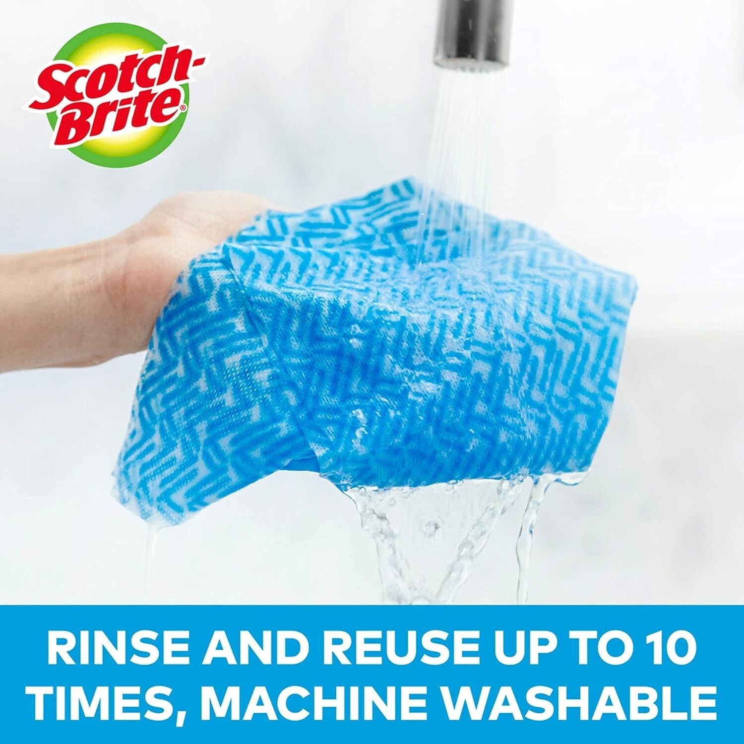 (2-5/pk)-3M Scotch-Brite Wipe Reusable Cleaning Cloth Model 9053-5