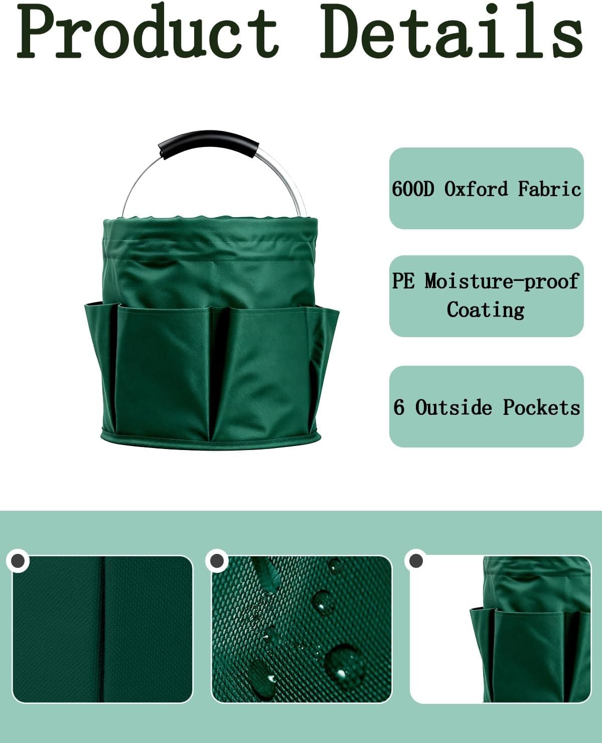 Cleaning Caddy with Handle, Cleaning Products Organiser, Foldable Storage Bas…