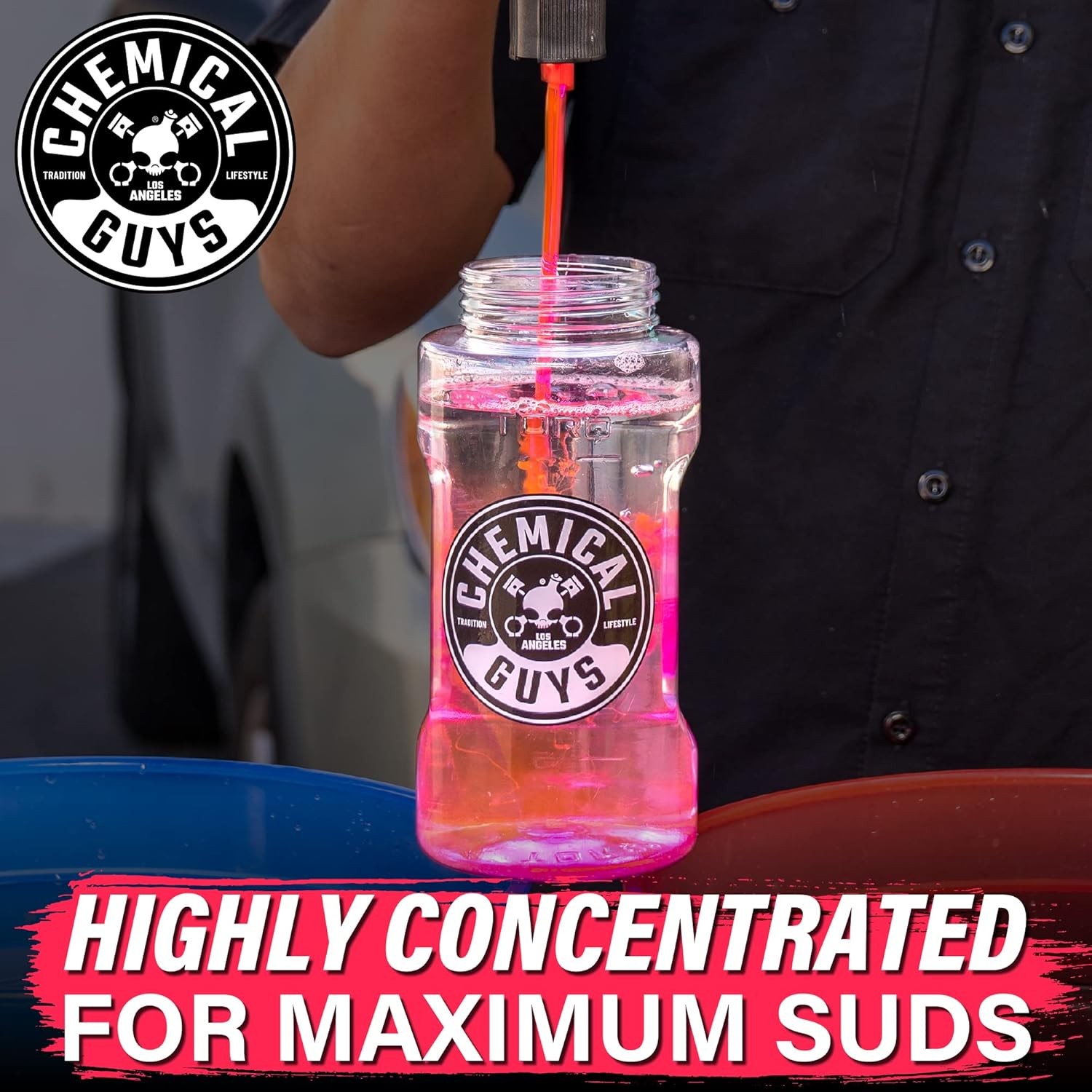 Chemical Guys Maxi Suds II Foaming Car Wash Soap – High Foam Car Wash Soap, Ch