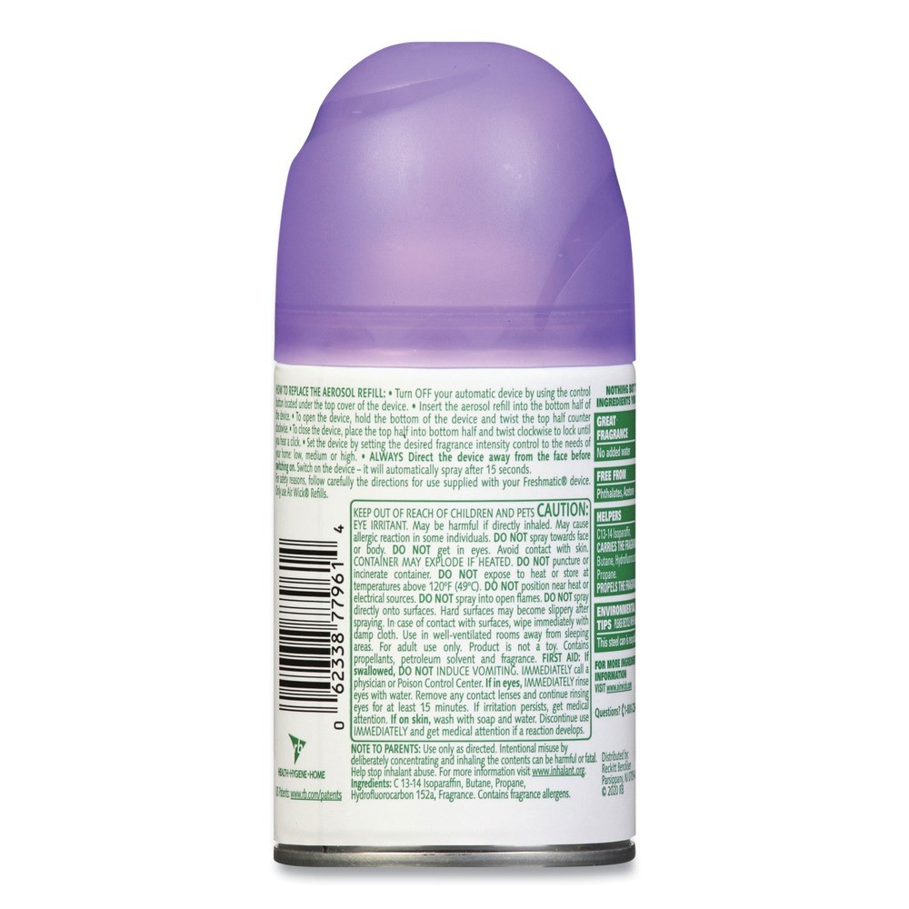 Air Wick 62338-77961 Freshmatic Ultra Auto Spray Refill – Lavender/Chamomile New