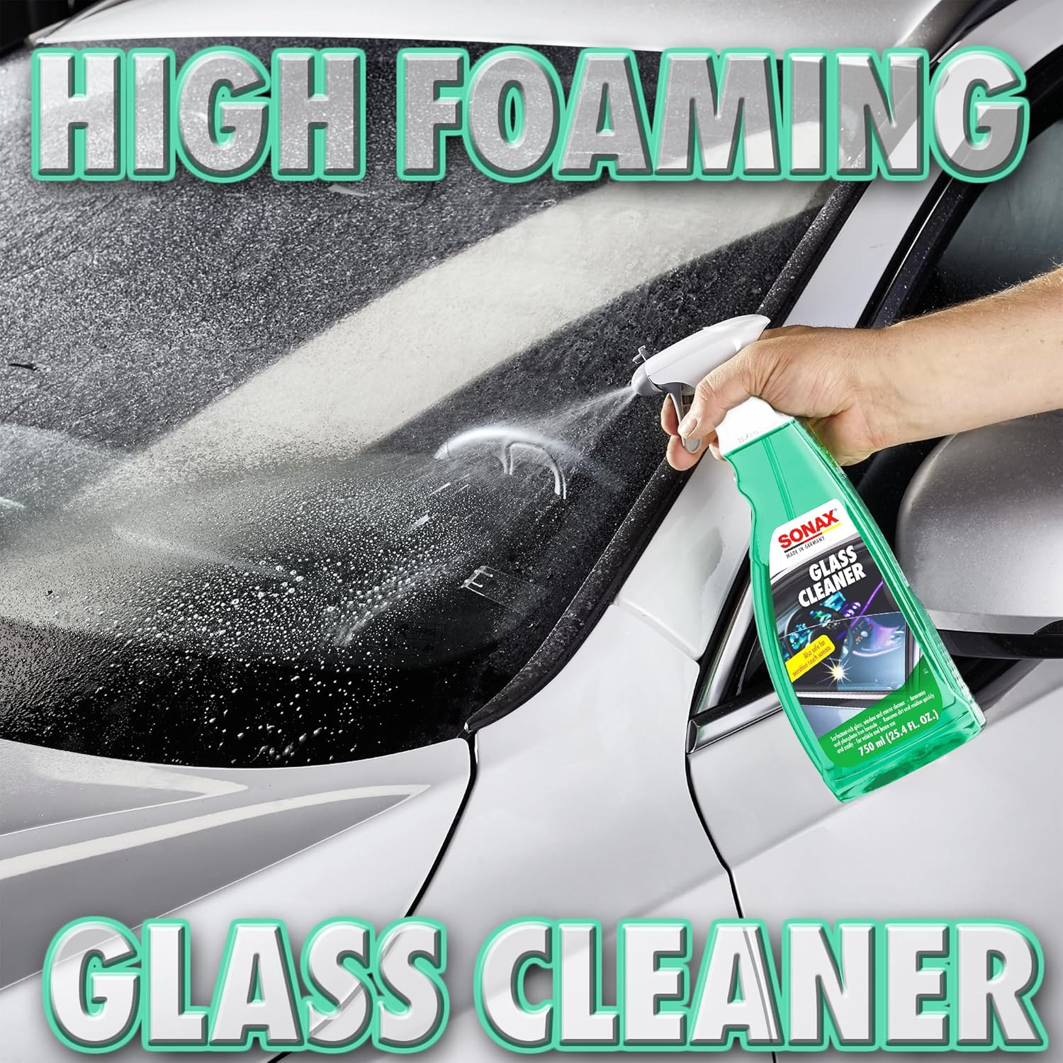 Glass Cleaner | Powerful Streak Free Formula for Crystal Clear Windows and Mirro