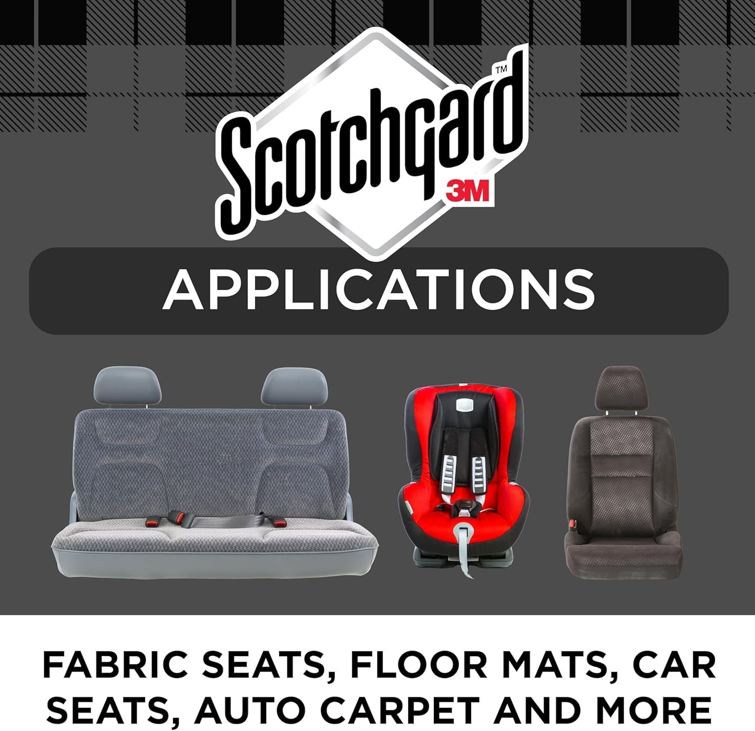 Scotchgard Auto Fabric & Carpet Water Shield 20 Ounces (Two 10 Ounce Cans)