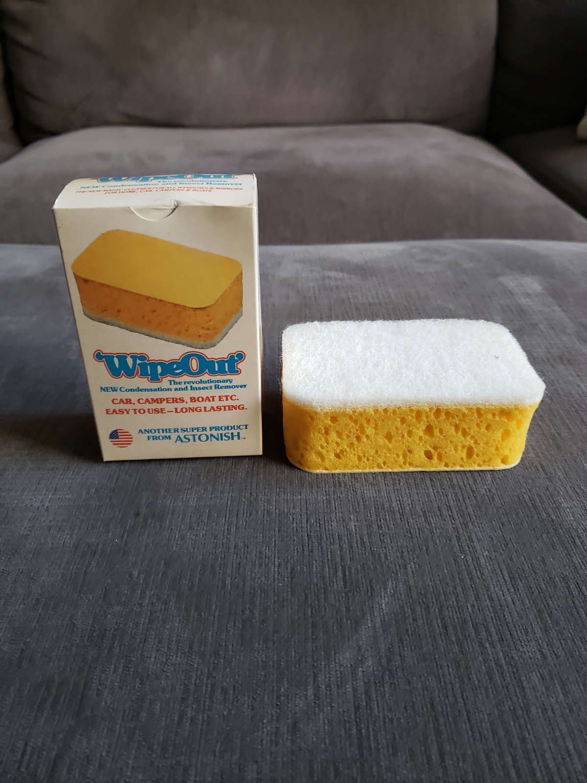 Vintage WIPEOUT Condensation And Insect Remover Sponge – Astonish – BRAND NEW!!
