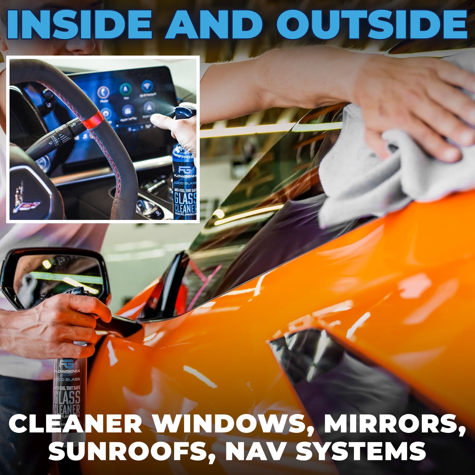Window And Glass Cleaner Streak Free For Cars Ammonia Free Tinted Window Safe Au