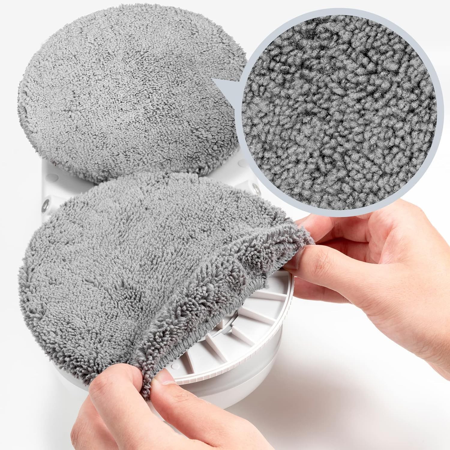 12 Pieces Microfiber Pads for W2/W3/X1 Window Cleaners, Reusable, Machine Was…