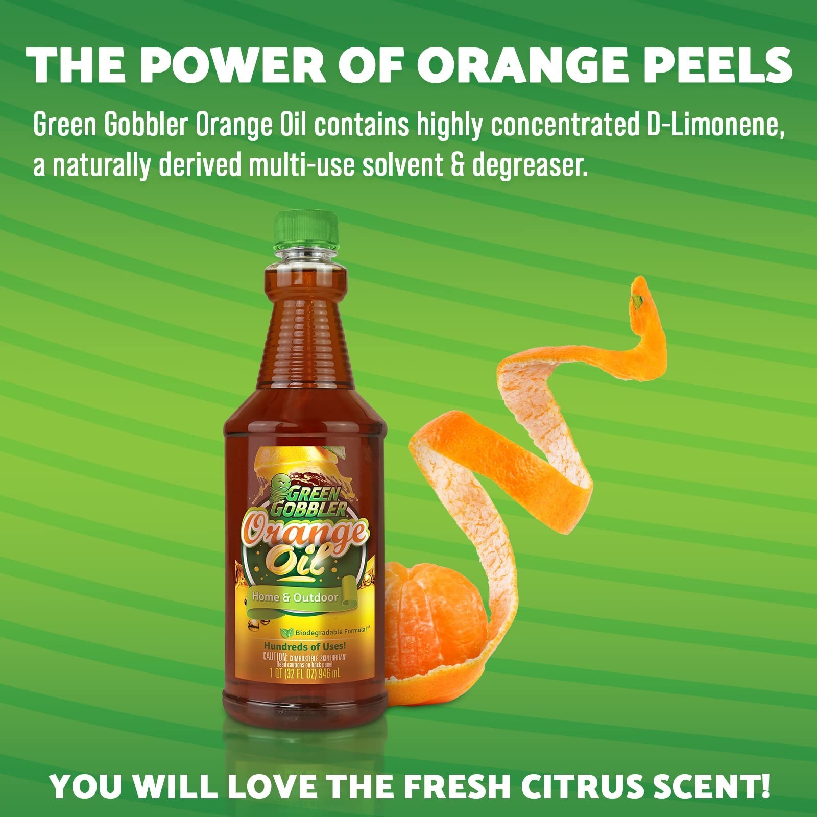 Concentrated Orange Oil Cleaner – Multi-Purpose Home & Outdoor Use – 32 oz (2 Pa