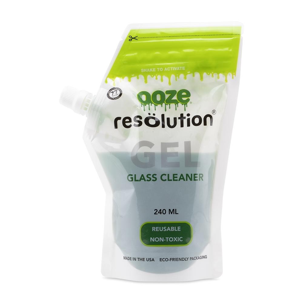 Brand New Authentic Resolution Gel Reusable Non-Toxic Glass Cleaner Pouch 240ML