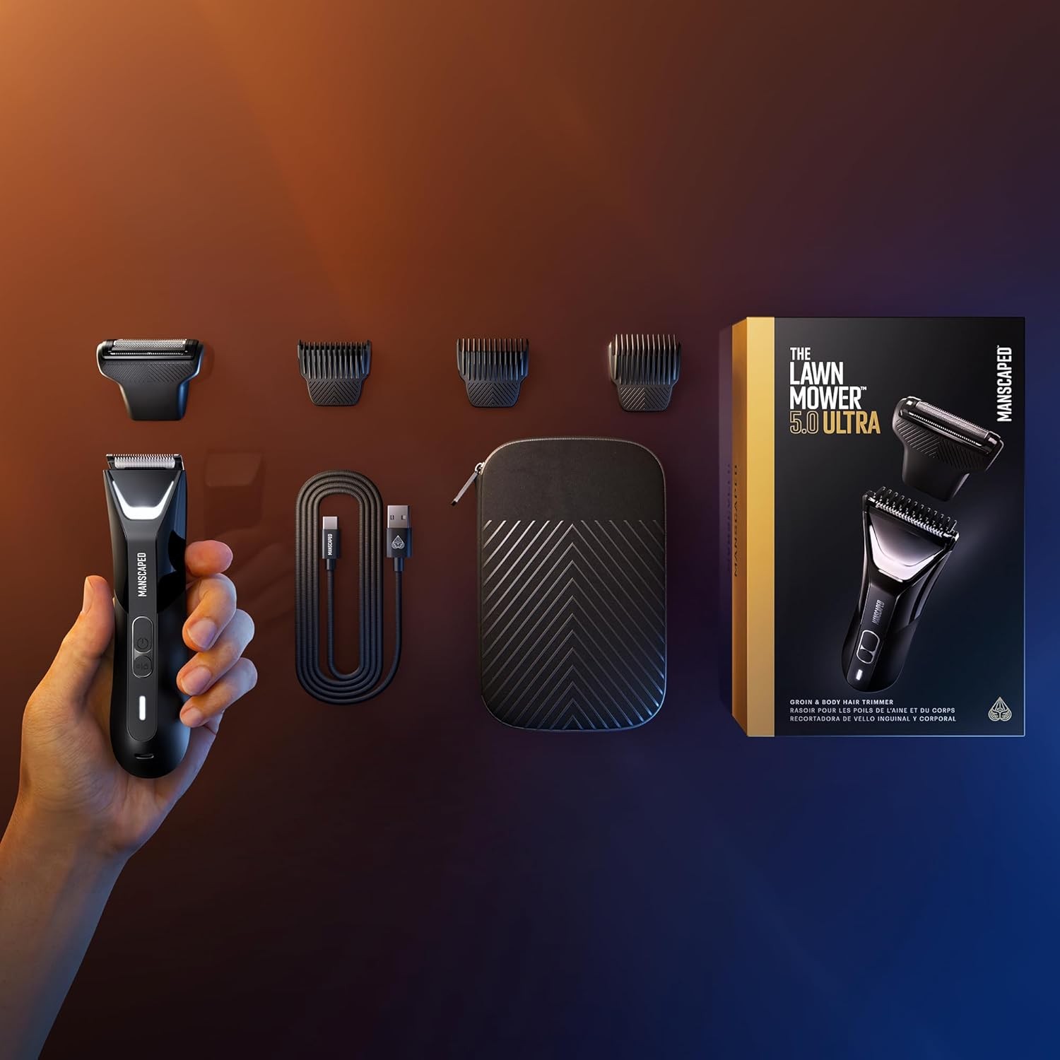 MANSCAPED? The Lawn Mower? 5.0 Ultra Groin & Body Hair Trimmer ?C Dual-Head Ski