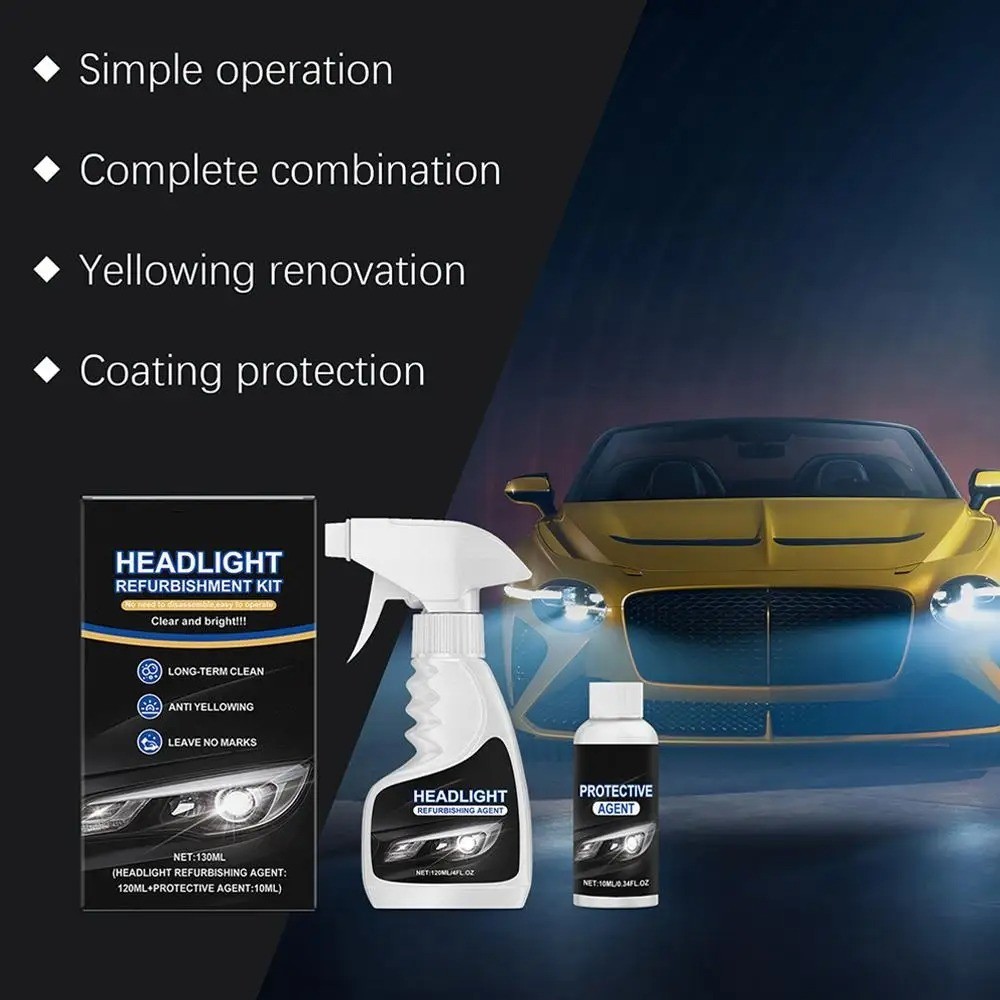 Q4 Headlight Restoration,Fullofcarts Headlight Cleaner,Headlight Restoration Kit