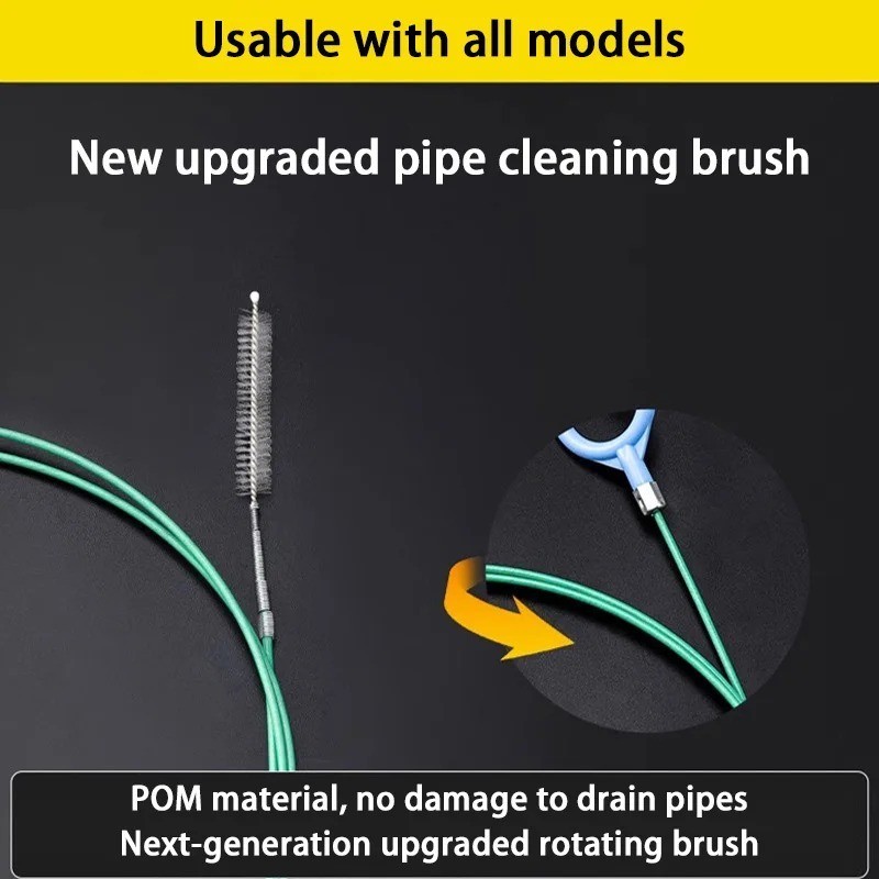 1 Pc 2.3m Car Drain Unclogger Cleaning Brush Long Hose Pipe Tool Cleaner