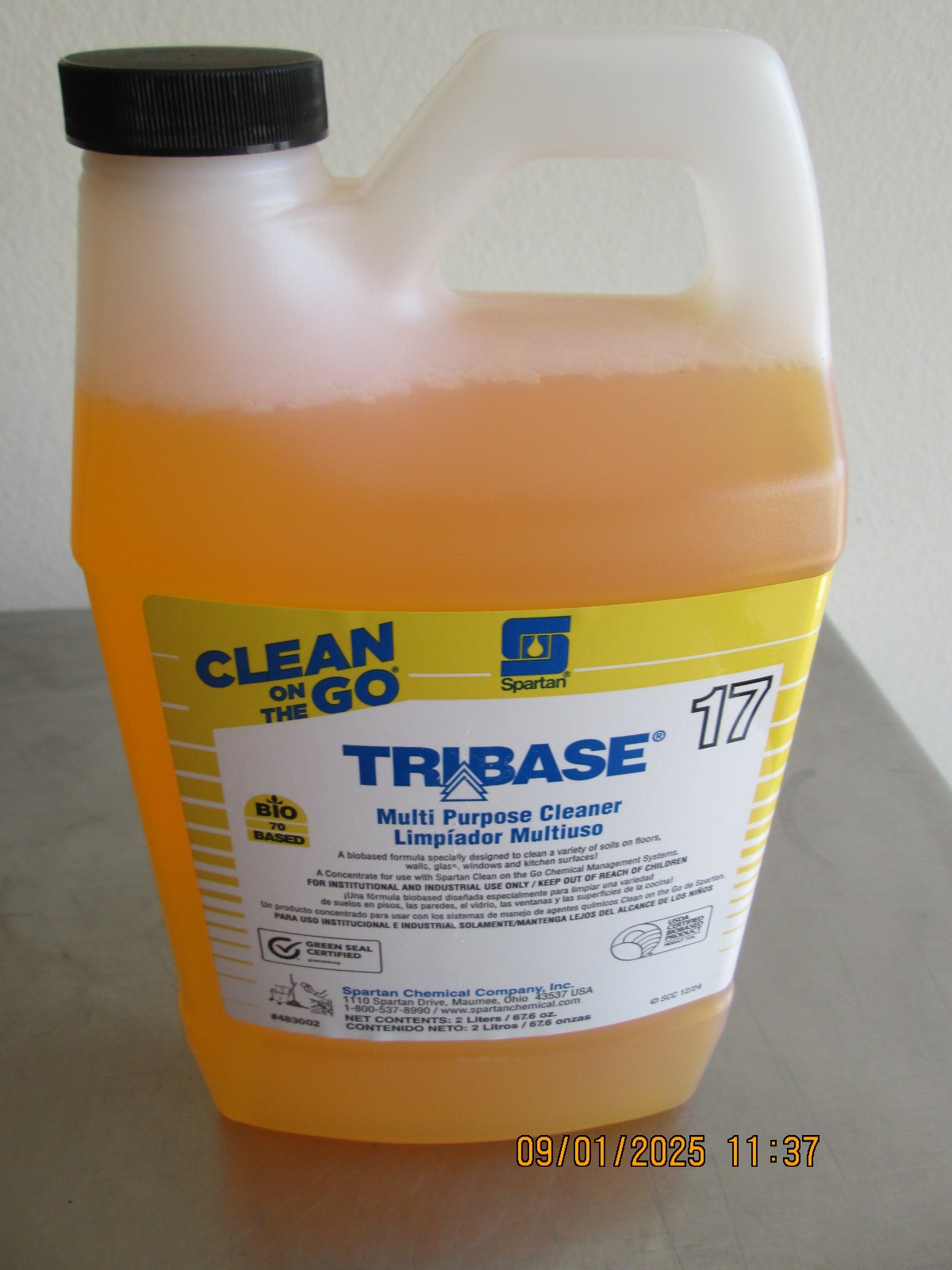 TriBase 2 Liter Multi Purpose Cleaner Dark Yellow