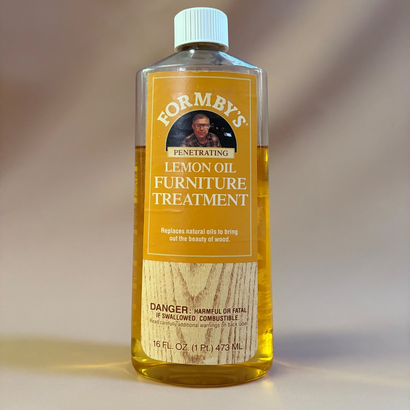 Formbys Penetrating Lemon Oil Furniture Treatment Wood Polish 16oz ~75% Full