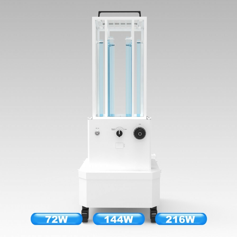 36″ 216 watt UVC Disinfecting Light Tower