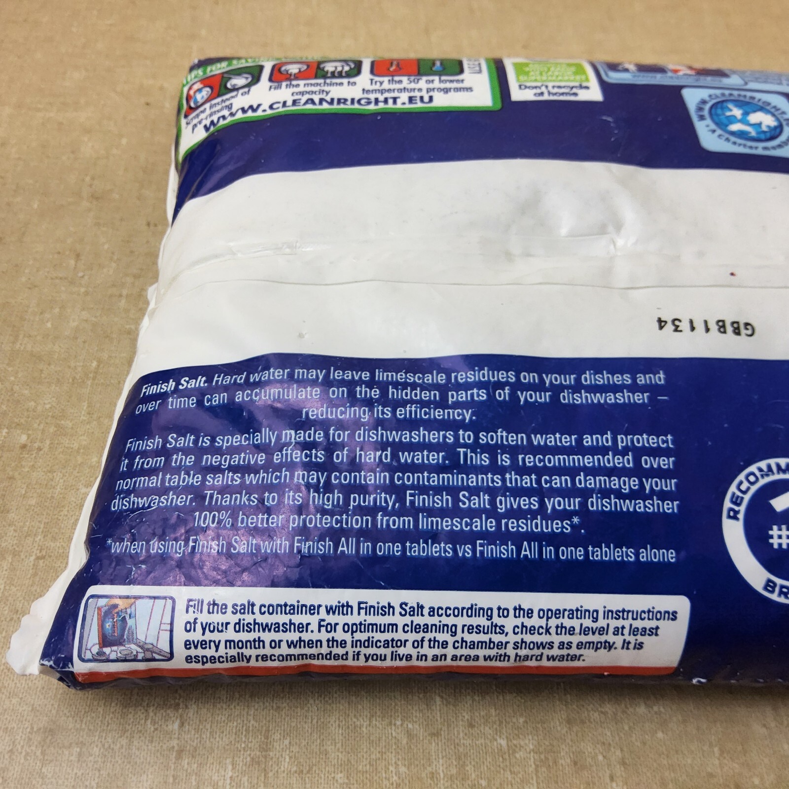 Finish Dishwasher Salt 2kg 4.4lbs
