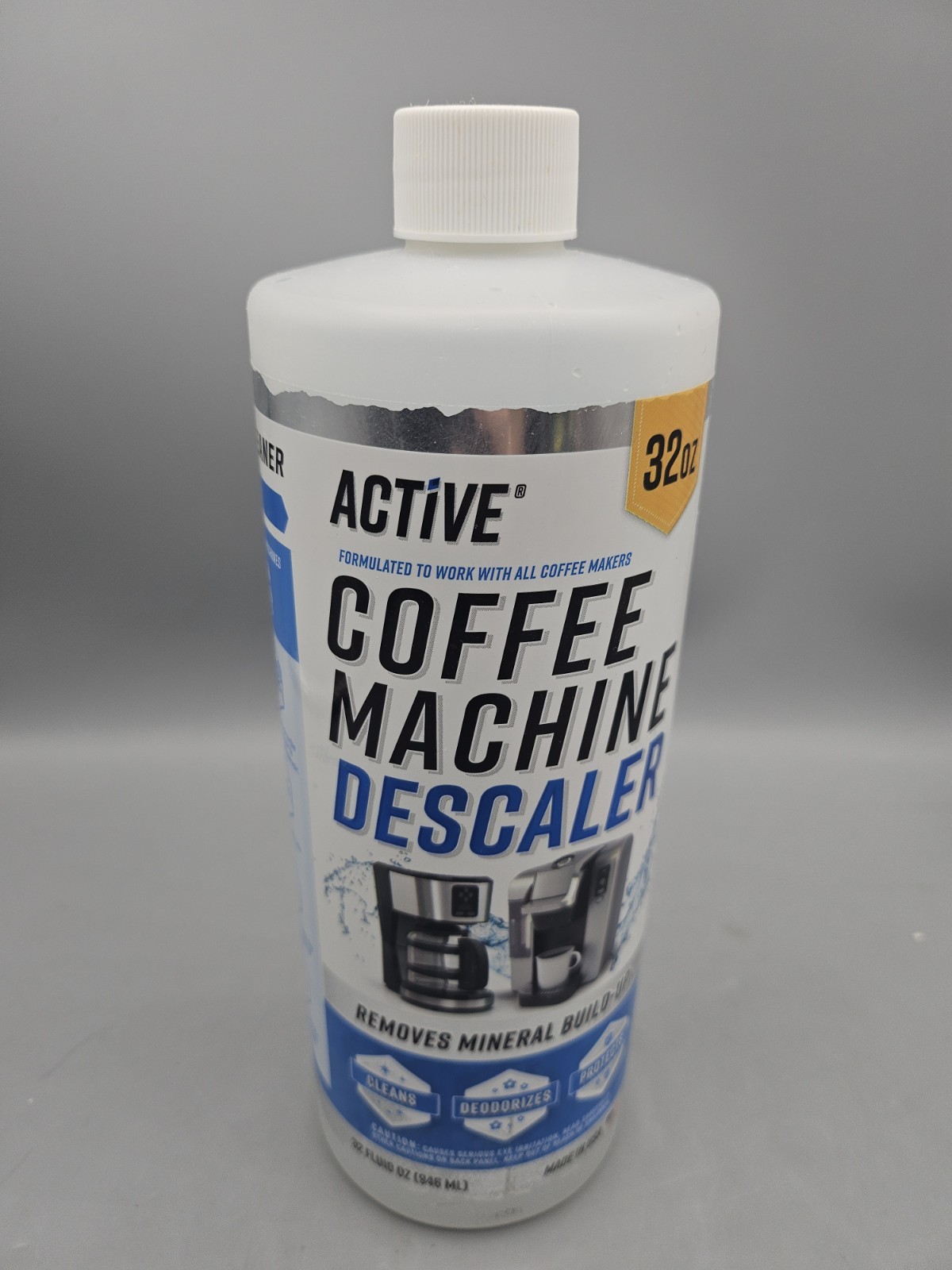New Active Coffee Machine Descaler Descaling Solution – 32oz Limescale Remover