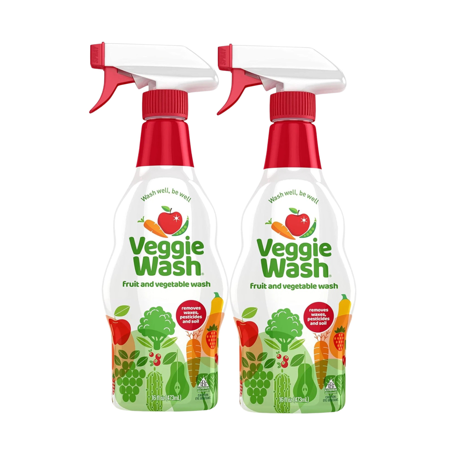 Veggie Wash Fruit & Vegetable Wash, Produce Wash and Cleaner, 16-Fluid Ounce 2pk
