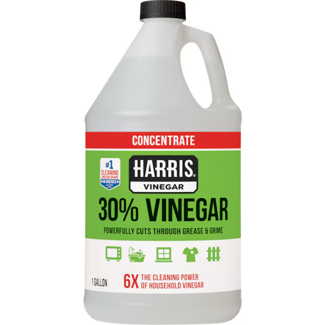 3 Pack Harris 30% Concentrated Vinegar Multi-Purpose Home Outdoor 1 Gallon Bulk