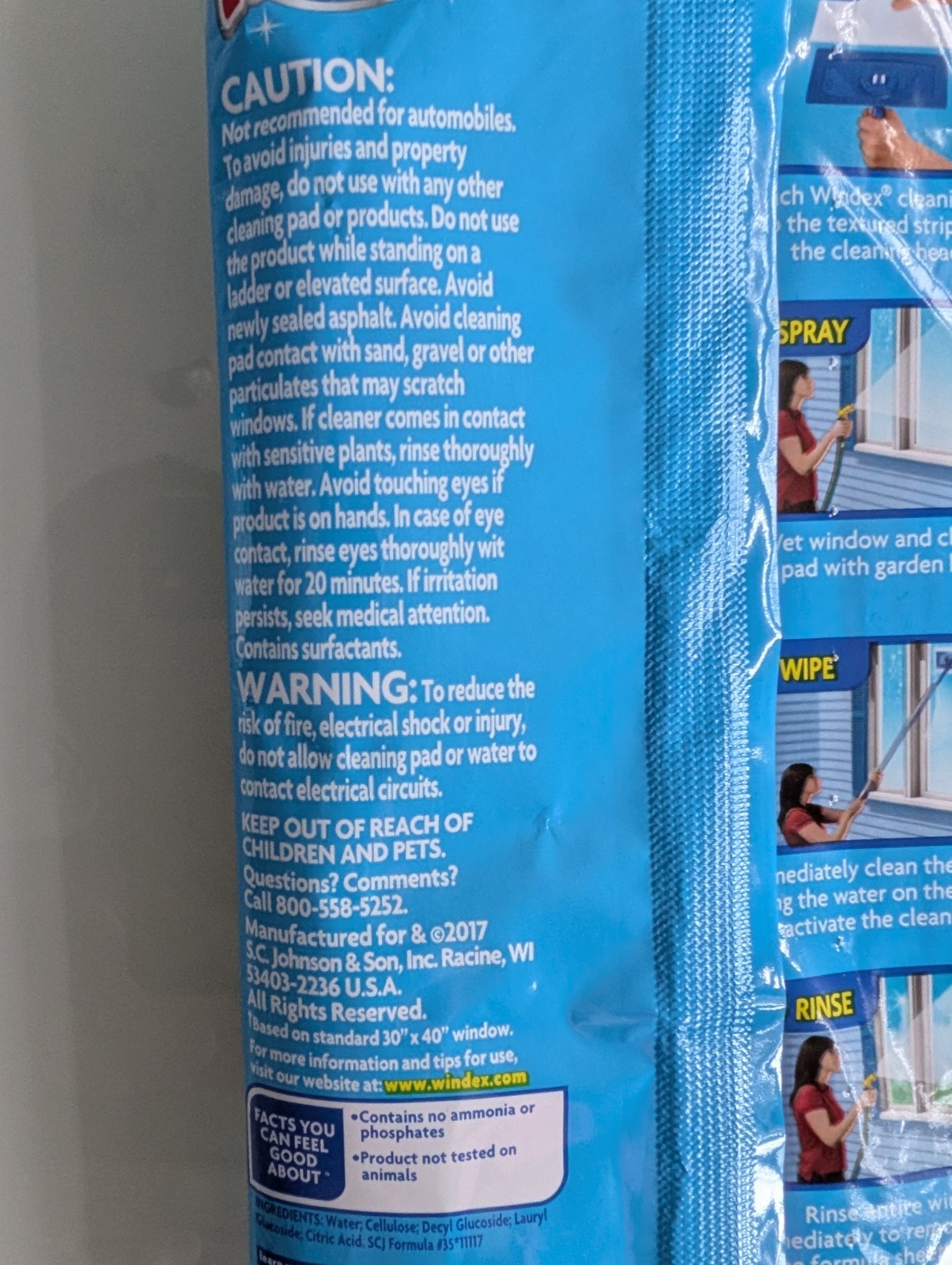 1 Windex Outdoor Refill Cleaning Pad Windows Sealed Discontinued With 2 Pads