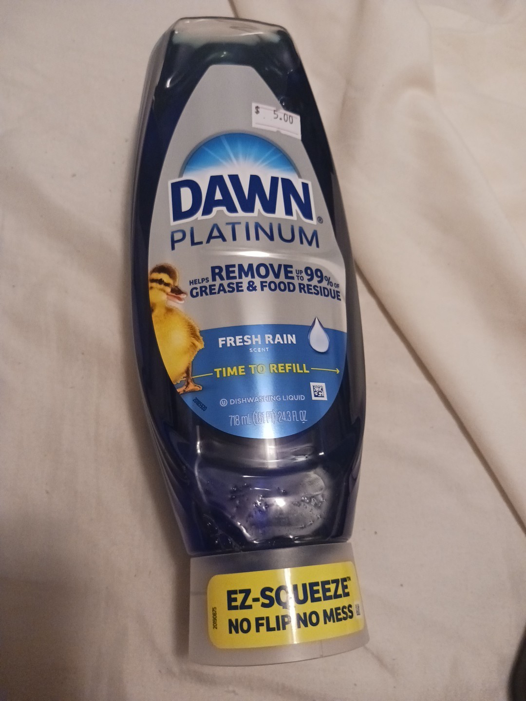 Dawn Platinum Dishwashing Soap 24 OZ Easy Squeeze No Mess Removes 99% Grease